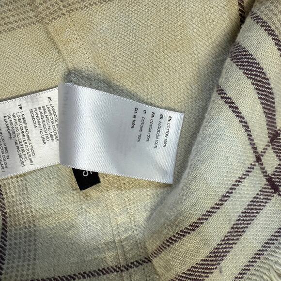 John Elliott Shirt Mens 5 XXL 2XL Button Up Flannel Hemi L/S Cotton Plaid ZZ1 - Picture 6 of 8